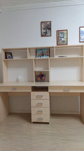 Компьютерный стол Лайт-11Я с надстройкой белый фото покупателя 1