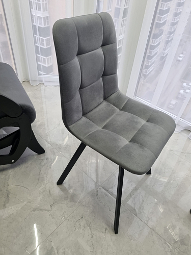 Комплект из "Стул на металлокаркасе Чилли розовый / черный каркас" 2 шт. фото покупателя 991