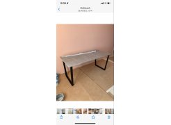 Стол Лота Лофт 140 25 мм черный матовый / бетон фото покупателя 630