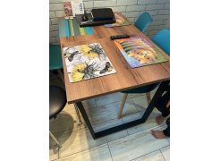 Стол Лота Лофт 120 25 мм сабия / черный матовый фото покупателя 255