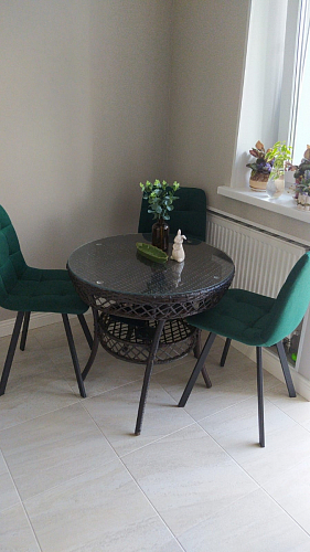 Комплект стульев Чилли 2 шт бежевый / черный фото покупателя 620