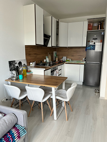 Деревянный стол Лота Лофт 120x75 дуб крафт табачный / черный матовый фото покупателя 947