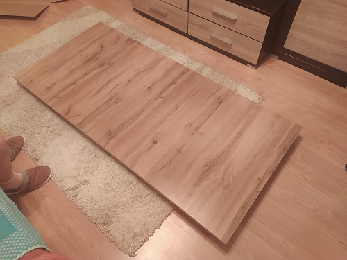 Стол Тринити Лофт 120 32 мм дуб галифакс табако / черный матовый фото покупателя 239