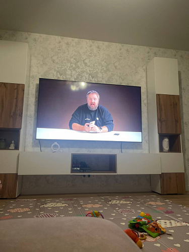 Модульная гостиная Лонгфорд комплектация 1 белый / дуб вотан фото покупателя 12