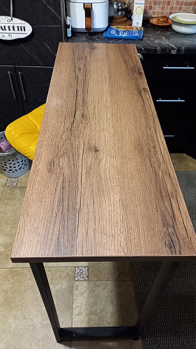 Барная стойка Дилан Лофт 120х40х90 бетон светлый фото покупателя 150