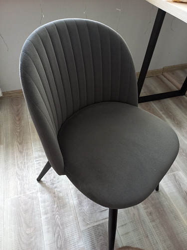 Стул на металлокаркасе Gabi 1 light purple / black / gold фото покупателя 58