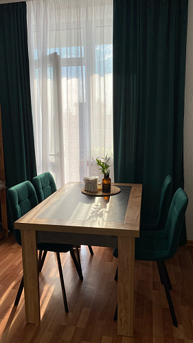 Стул на металлокаркасе Чилли черный / голубой фото покупателя 154