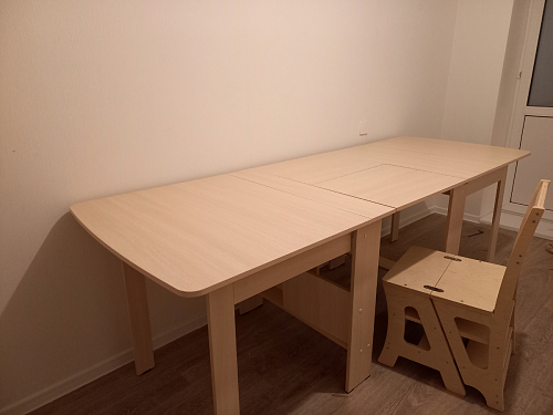 Стол обеденный раздвижной СтК7 дуб молочный фото покупателя 36