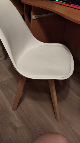 Деревянный стул Bonuss темно-серый / черное сидение / черный фото покупателя 100