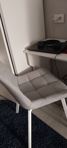 Стул на металлокаркасе Челси бирюзовый / черный фото покупателя 27