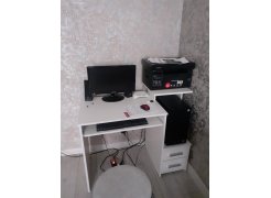 Компьютерный стол Джаз-24 левый белый фото покупателя 134