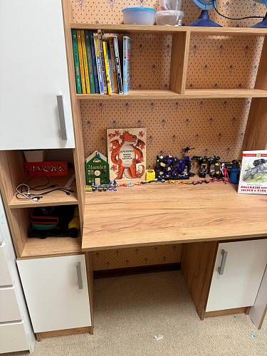 Компьютерный стол Эндо дуб вотан / белый фото покупателя 6