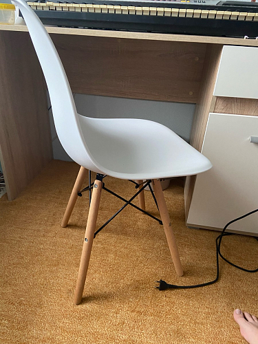 Пластиковый стул Eames PC-015 желтый фото покупателя 99