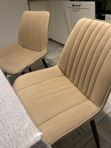 Стул на металлокаркасе Седа К кирпичный / черный фото покупателя 252