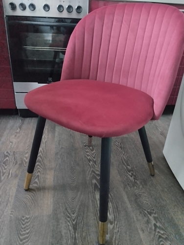 Стул на металлокаркасе Gabi 1 light purple / black фото покупателя 530