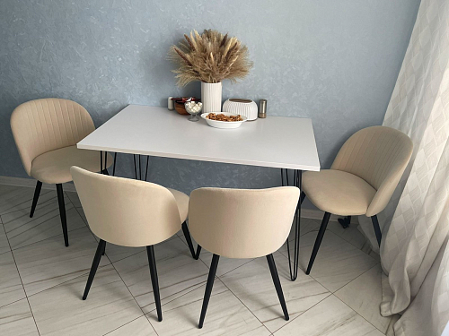 Стул на металлокаркасе Gabi wine red / black фото покупателя 728