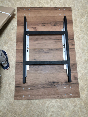 Деревянный стол Лота Лофт 120х75 белый матовый / дуб крафт золотой фото покупателя 636