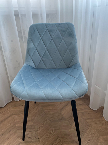 Стул на металлокаркасе Fox голубой фото покупателя 4