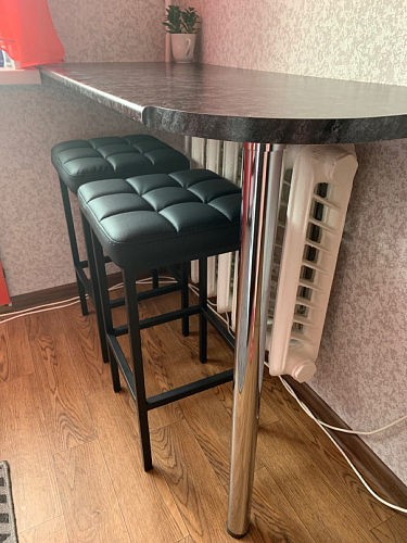 Барный стул Лофт катания минт / белый матовый фото покупателя 56