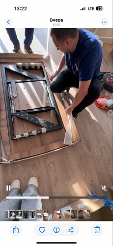 Стол на тумбе Эудес черный фото покупателя 5