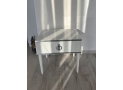 Прикроватная тумба Rimini белый / серебро фото покупателя 1