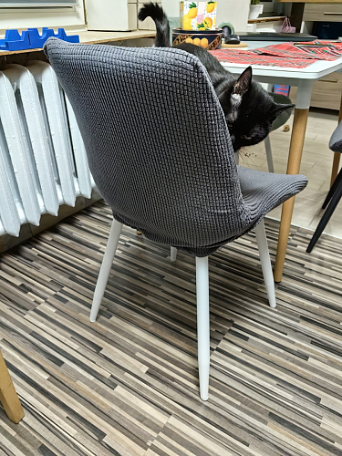 Стул на металлокаркасе Седа К кирпичный / черный фото покупателя 288