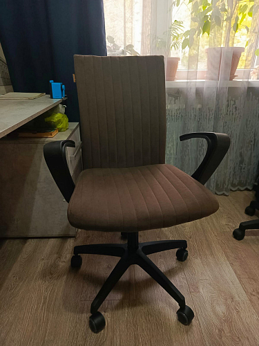 Компьютерное кресло Spark флок бежевый 7 фото покупателя 4