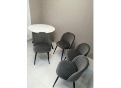 Стул на металлокаркасе Gabi blue / black фото покупателя 385