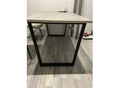 Деревянный стол Лота Лофт 120(160)х75 черный матовый / бетон светлый фото покупателя 886