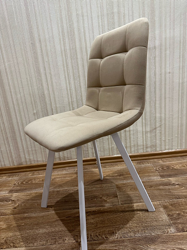 Стул на металлокаркасе Чилли К черный / зеленый фото покупателя 131