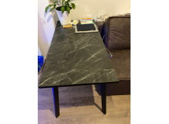 Стол Тринити Лофт 120 32 мм бетон / черный матовый фото покупателя 437