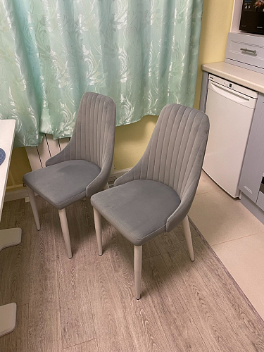 Стул на металлокаркасе Kora white / gray фото покупателя 254