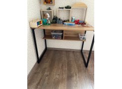 Письменный стол Клер Лофт дуб вотан / черный матовый фото покупателя 36