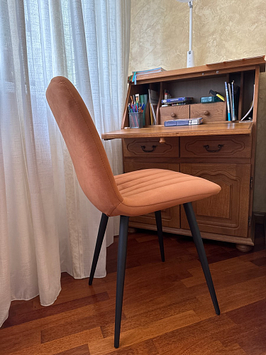 Стул на металлокаркасе Дани П бежевый / черный фото покупателя 4