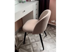 Стул на металлокаркасе Gabi 1 light purple / black фото покупателя 678