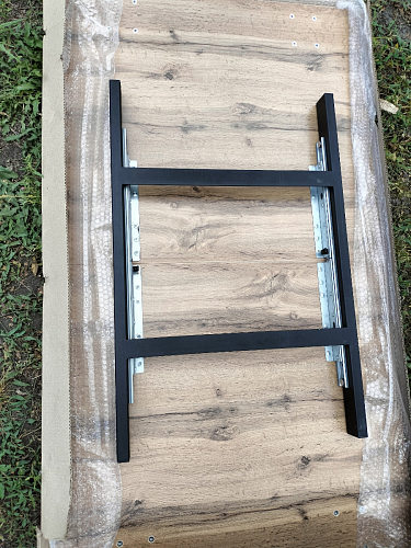 Стол раскладной Лота Лофт 120 25 мм юта / черный матовый фото покупателя 472