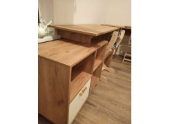 Письменный стол Эго Ст-2 на ножках дуб крафт золотой / камень темный фото покупателя 7