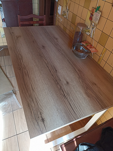 Деревянный стол Лота Лофт 120х75 белый матовый / дуб крафт золотой фото покупателя 933