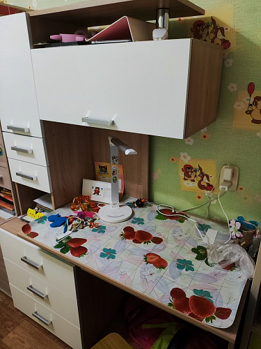 Стол компьютерный Джаз-17 белый правый фото покупателя 5