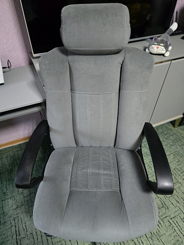 Компьютерное кресло «Оксфорд» (Oxford)  коричневый / коричневый перфорированный фото покупателя 5