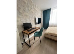 Письменный стол Леон Лофт дуб делано темный / черный матовый фото покупателя 118