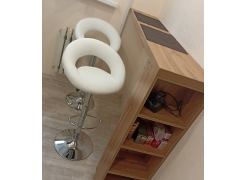 Барный стул Oazis gray fabric / chrome фото покупателя 1