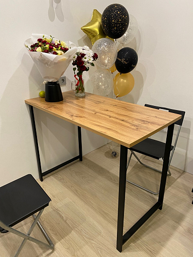 Барная стойка Дилан Лофт 120х40х98 дуб делано темный фото покупателя 130