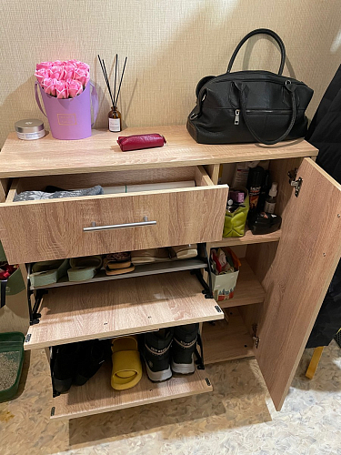 Обувница ТП-4 дуб сонома / белый фото покупателя 22