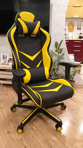 Компьютерное кресло Racer черное / оранжевое фото покупателя 20