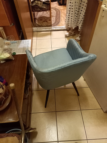 Стул на металлокаркасе Slam dark beige фото покупателя 118