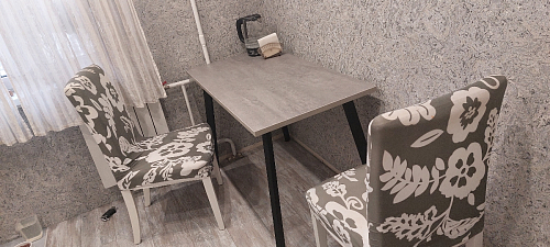 Стол Тринити Лофт 120 32 мм дуб галифакс табако / черный матовый фото покупателя 563