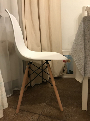 Стул Cindy Eames mod. 001 khaki / natural фото покупателя 388