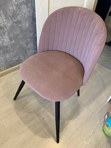 Стул на металлокаркасе Gabi 1 темно-серый / черный фото покупателя 181