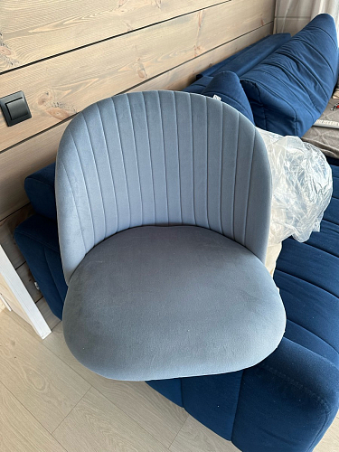 Стул на металлокаркасе Gabi 1 light purple / black фото покупателя 431